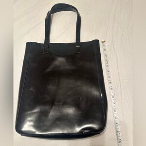 GIVENCHY Parfums Black Faux Leather Tote Shoulder Bag
